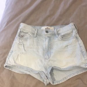 Hollister distressed denim shorts